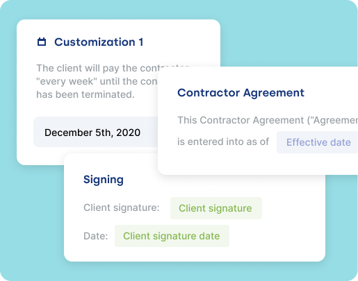 Contract creation